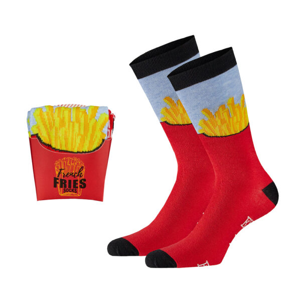 Unisex Pommes Socken in Geschenkverpackung