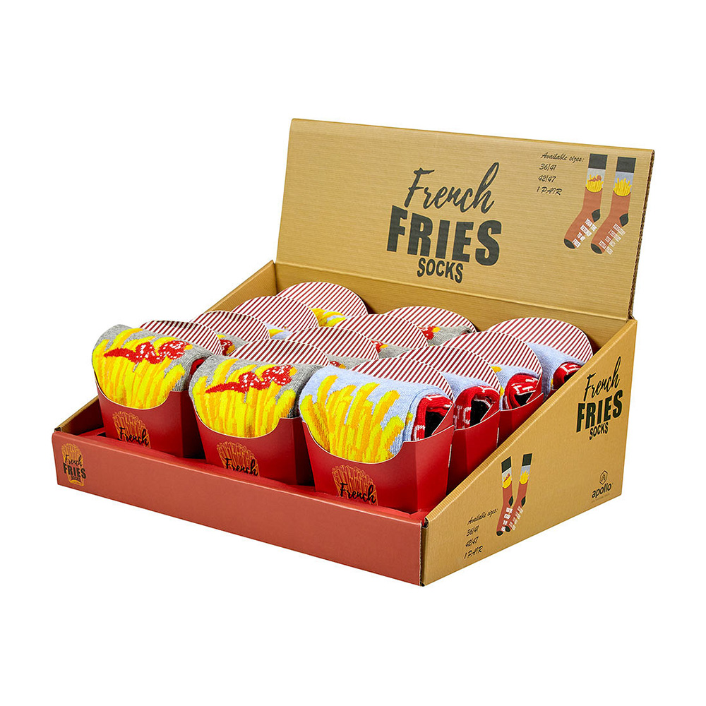 Unisex Pommes Socken in Geschenkverpackung – Bild 6